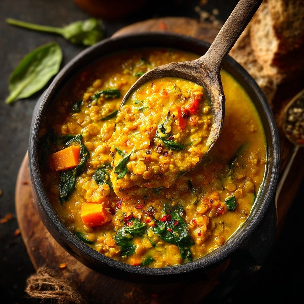 Jamaican Coconut Lentil Curry