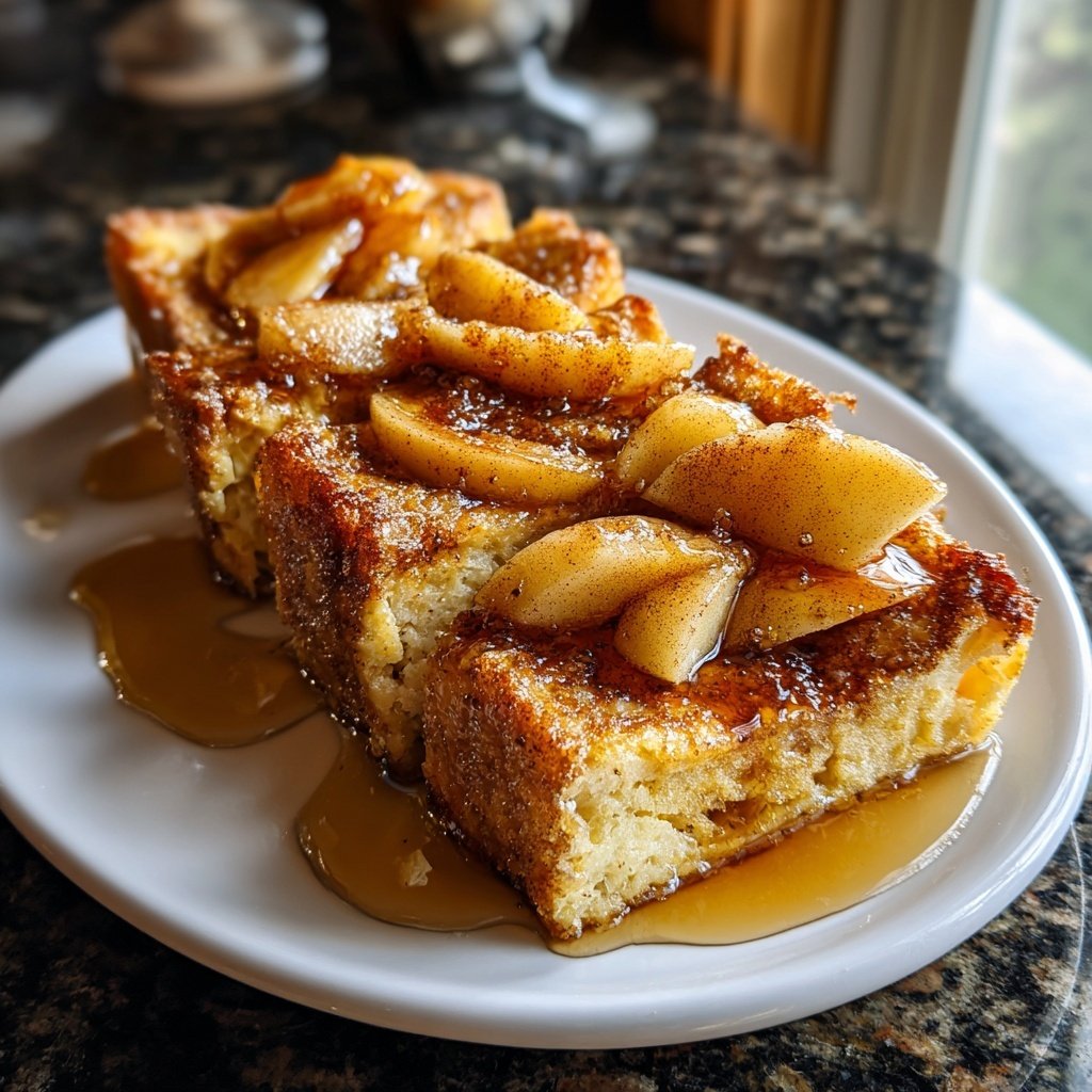 Apple Cinnamon Baked French Toast