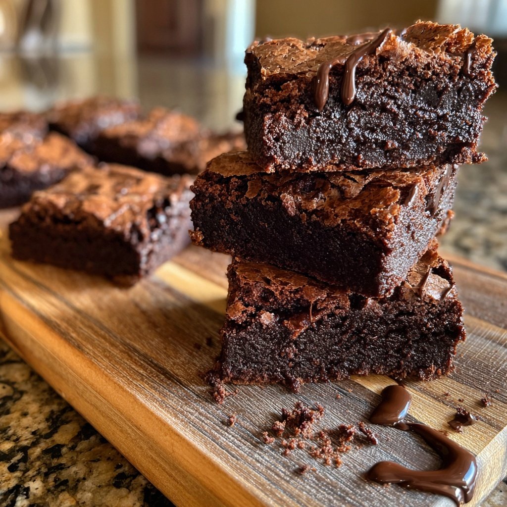 Crispy Edge Sourdough Brownies
