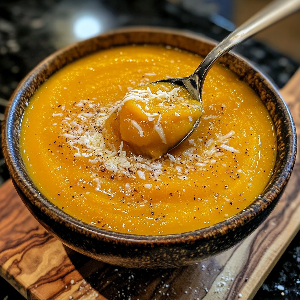 Squash Soup with Parmesan