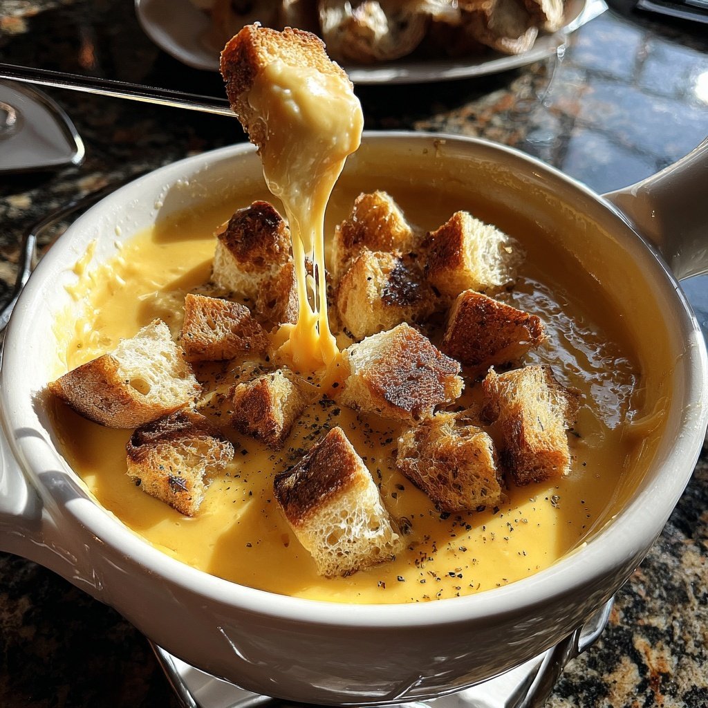 Fondue with Gruyere and Emmental