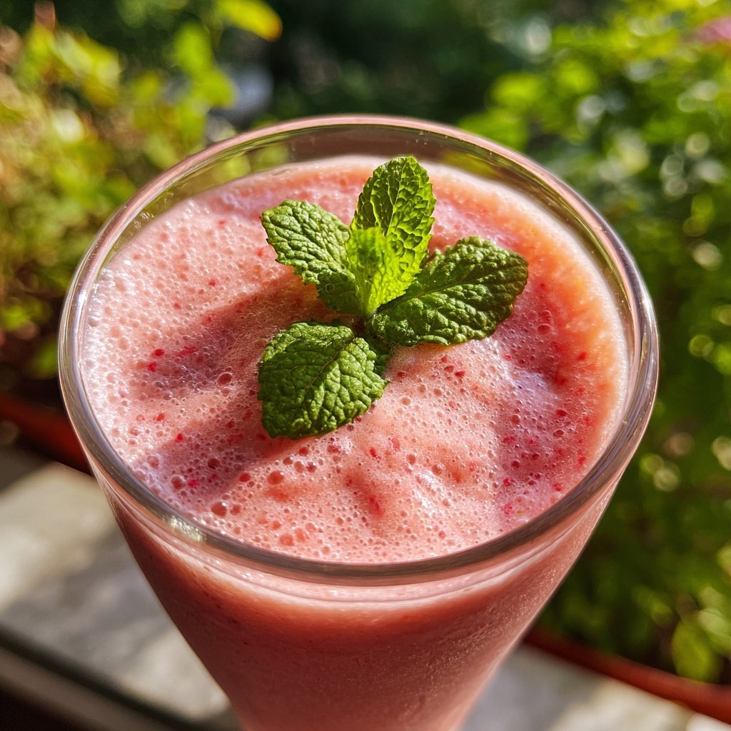 Fresh Strawberry Banana Smoothie