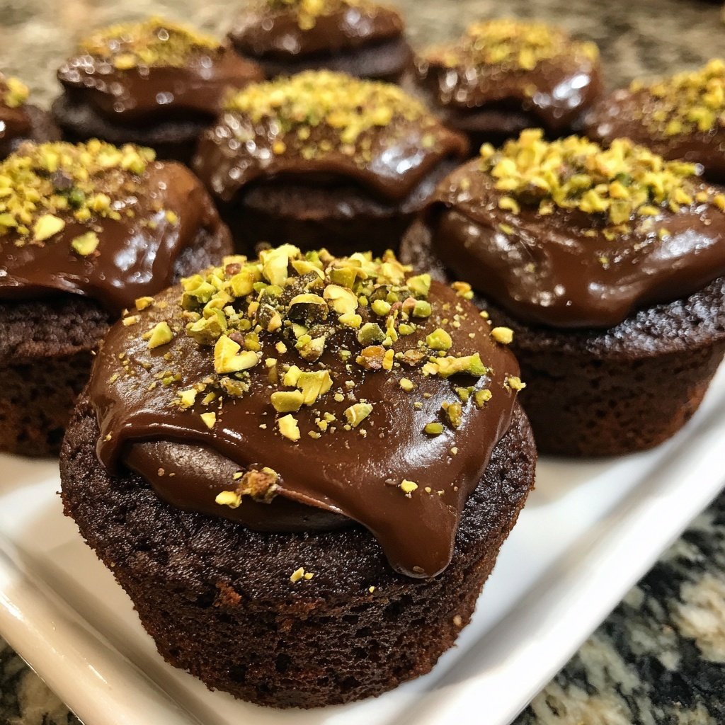 Chocolate Pistachio Cupcakes