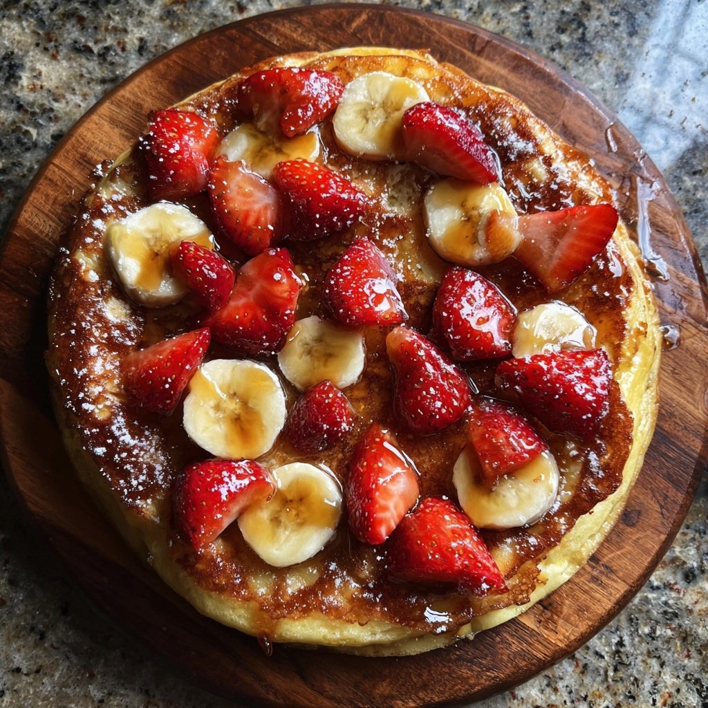 Strawberry Banana Baked Pancake