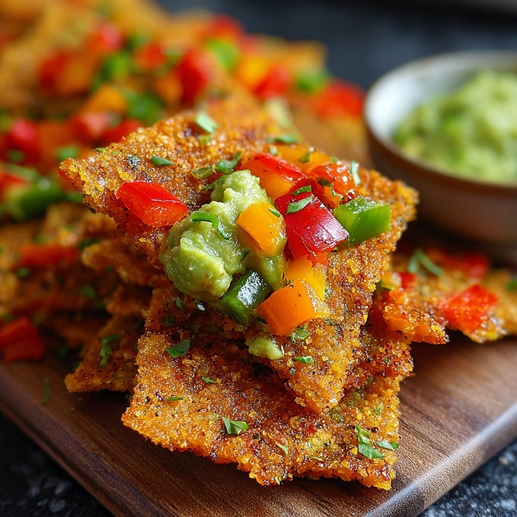 Super Bowl Crispy Veggie Flatbread Chips