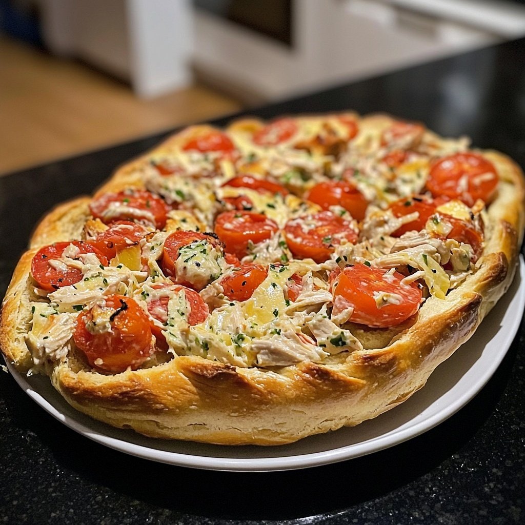 Tomatenbroodjes met Kipsalade