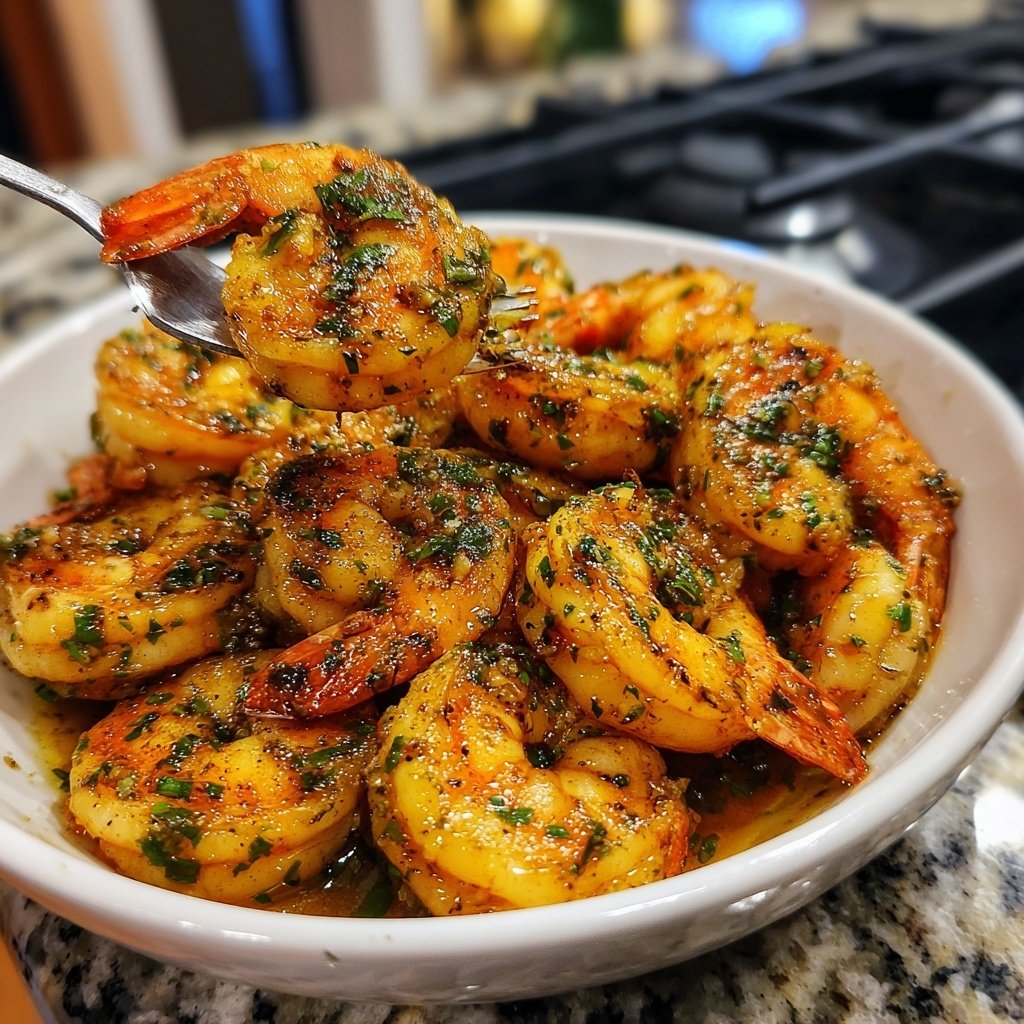 Garlic Butter Shrimp with White Wine