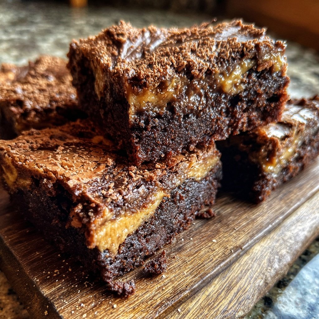 Cottage Cheese Brownies with Espresso Swirl