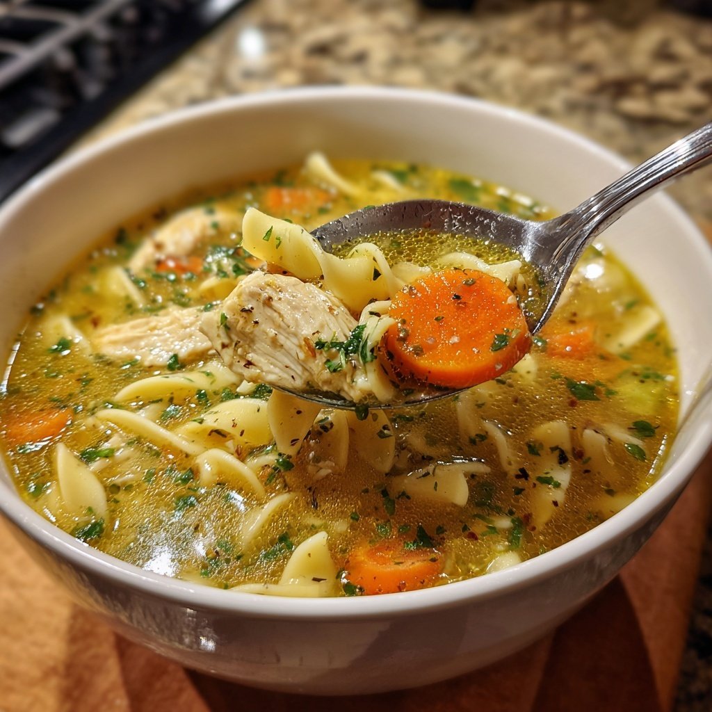 Spring Chicken Noodle Soup