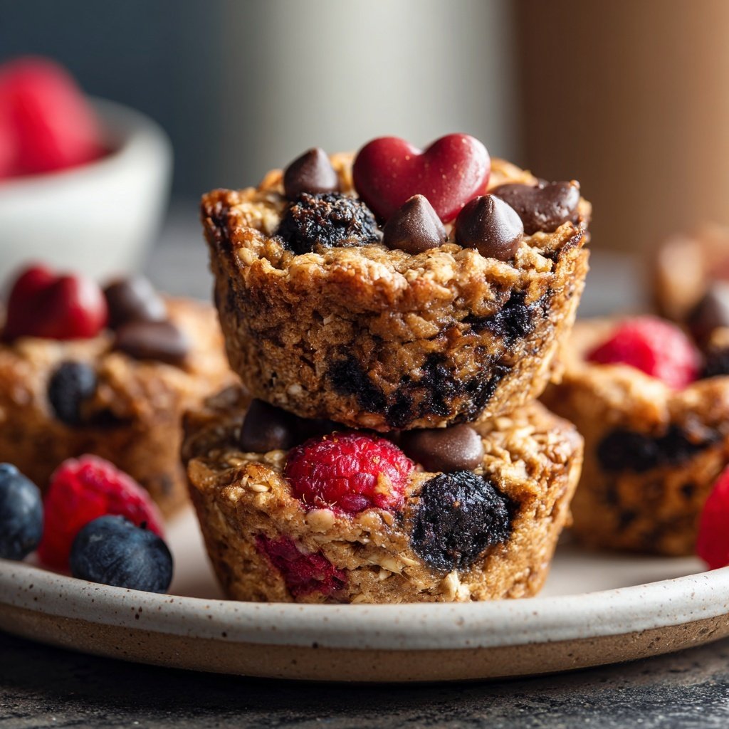 Valentines Snacks Mini Oatmeal Cups