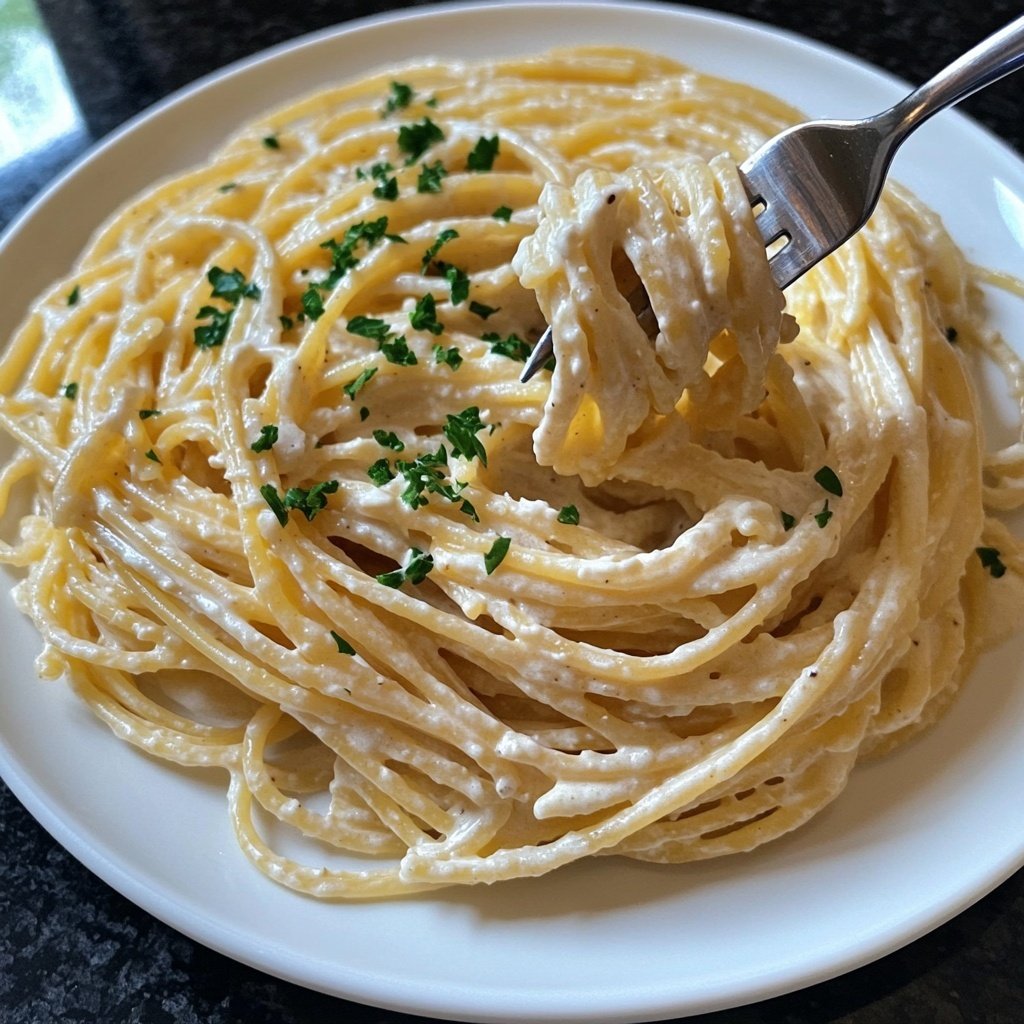 Easy Creamy Garlic Pasta