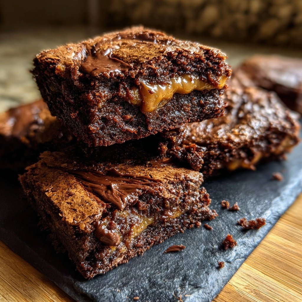 Cottage Cheese Brownies with Hazelnut Butter